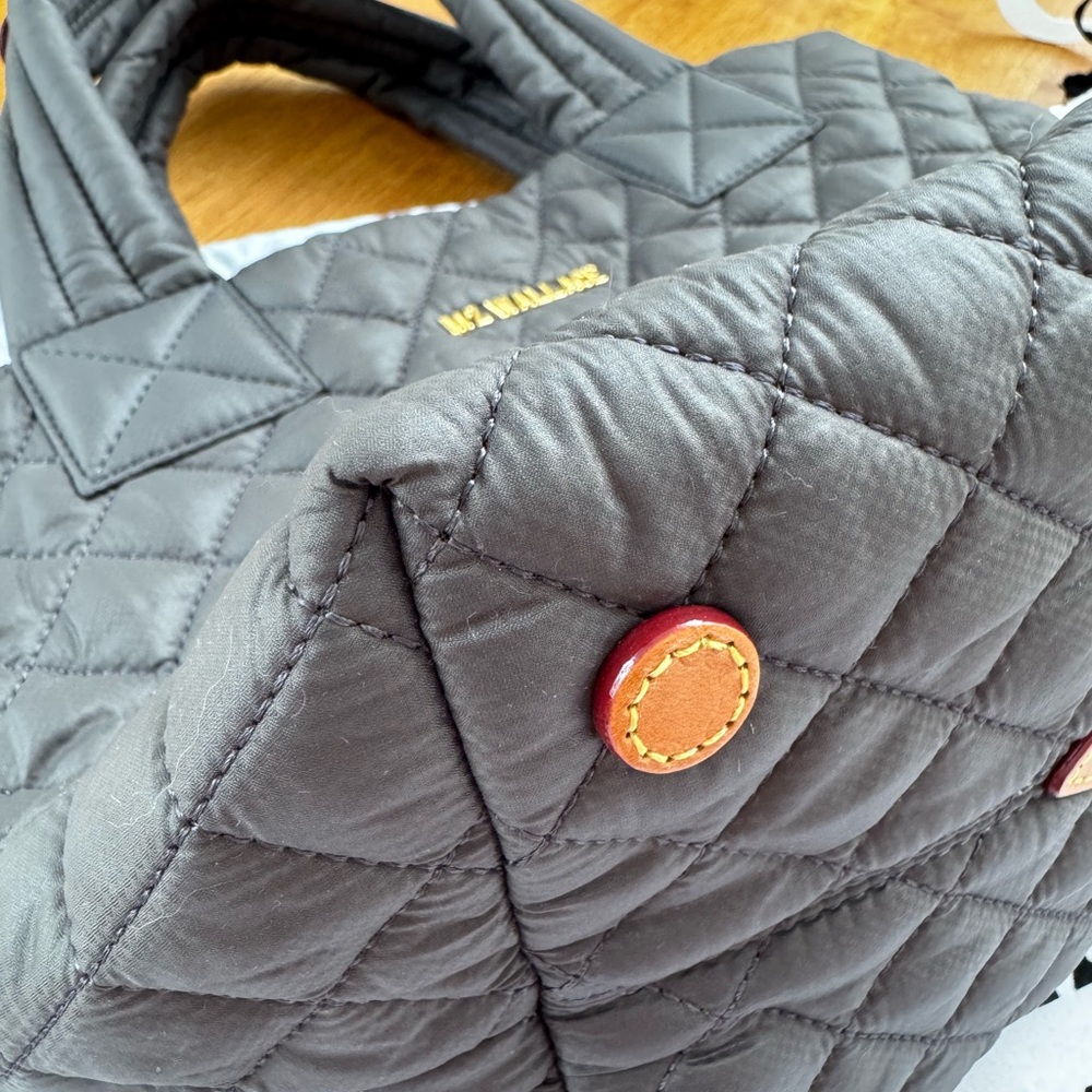 MZ Wallace Charcoal Quilted Tote - Picture 7 of 16